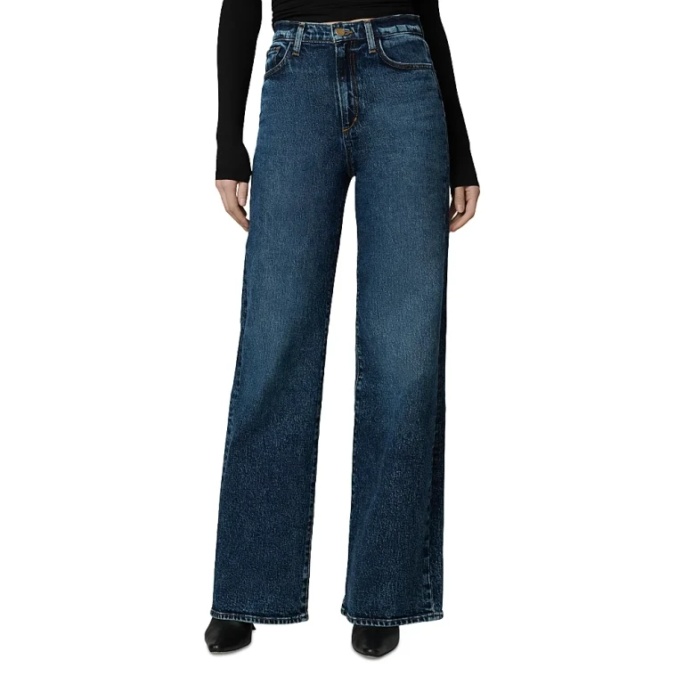 Joe's Jeans The Mia High Rise Wide Leg Jeans in Black