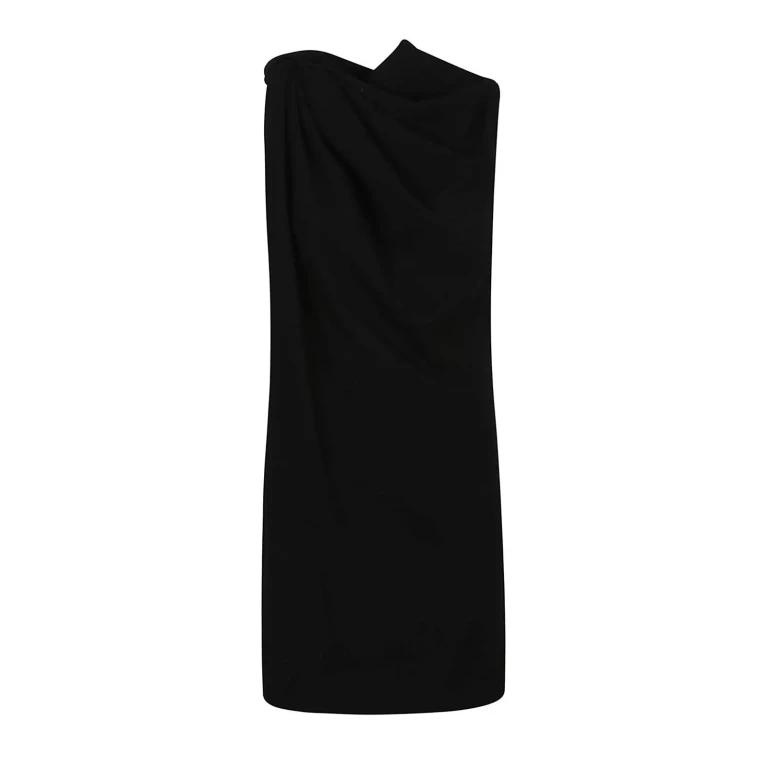 Alexander Mcqueen Robe Au Genou - Noir