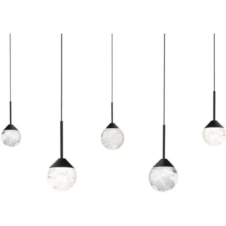 Black LED Pendant from the Quest Collection