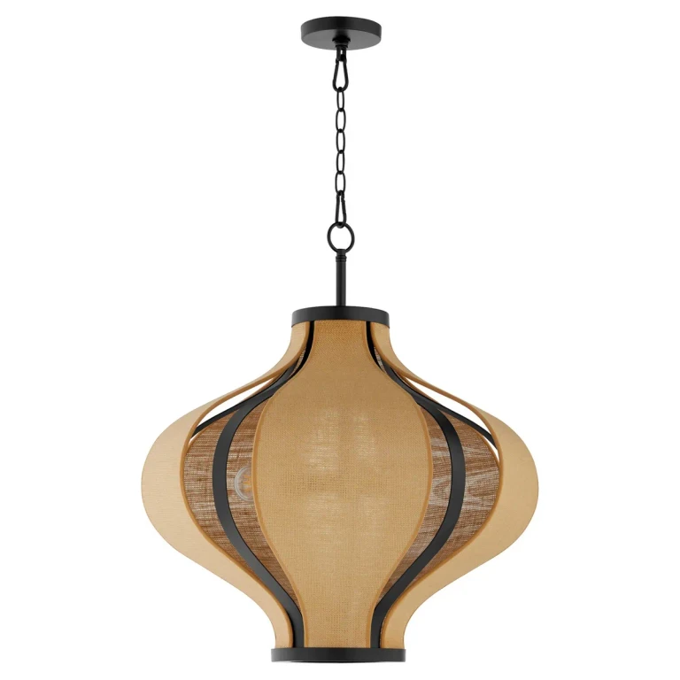 Matte Black Pendant from the Monroe Collection