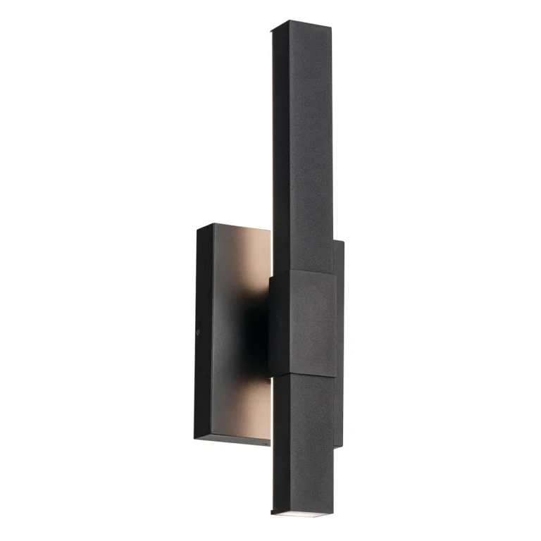 Textured Black LED Outdoor Wall Mount from the Nocar Collection