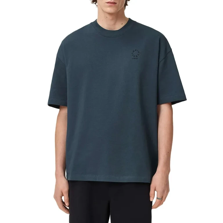 Allsaints Haven Cotton Logo Embroidered Tee