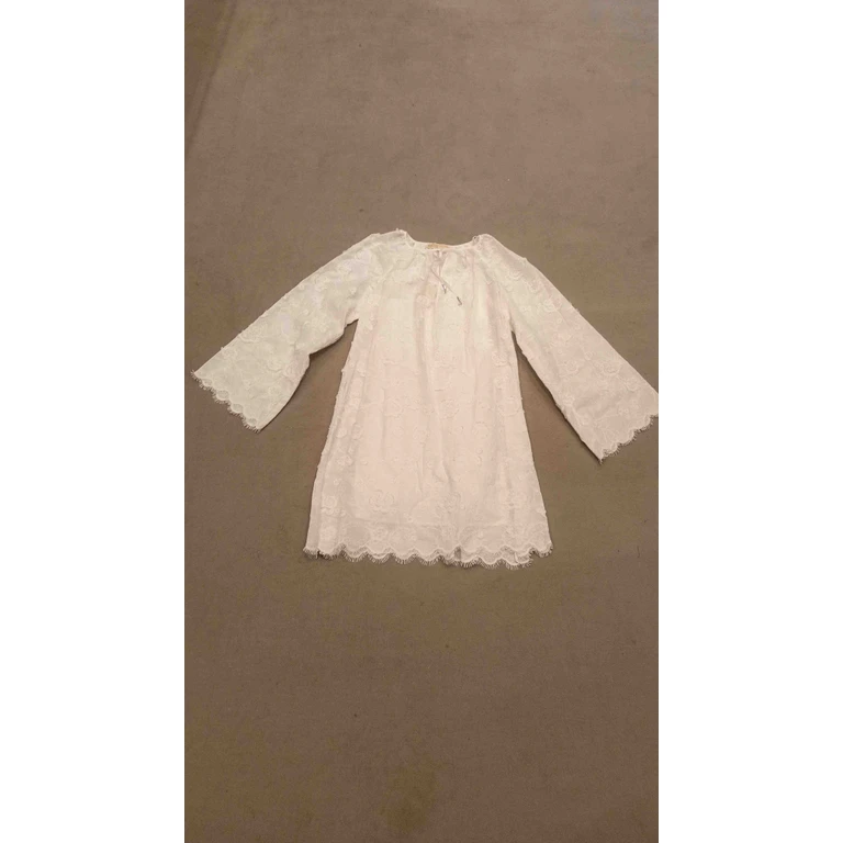 Michael Kors V Neck Dress White Cotton - Women