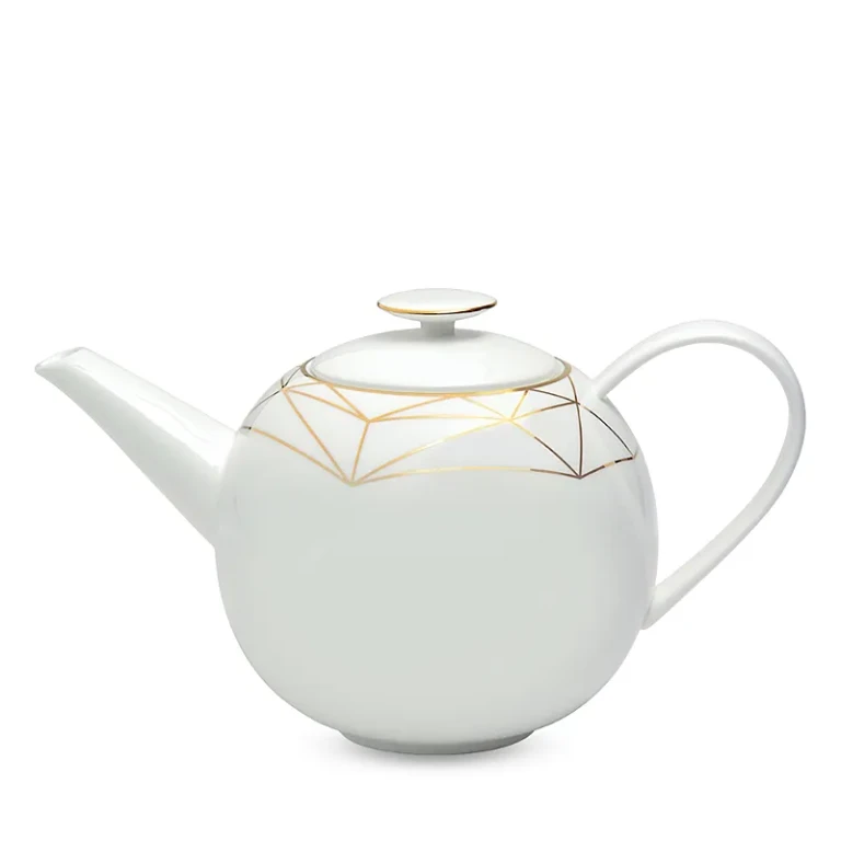 Prouna Gem Cut Gold Lidded Teapot