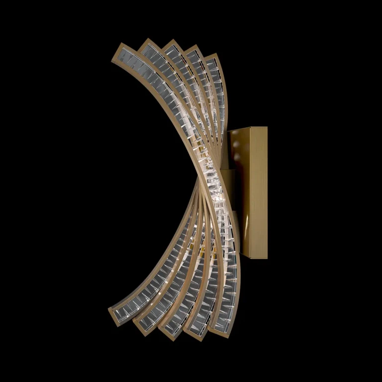 Aged Brass LED Wall Sconce from the Mysterie Collection