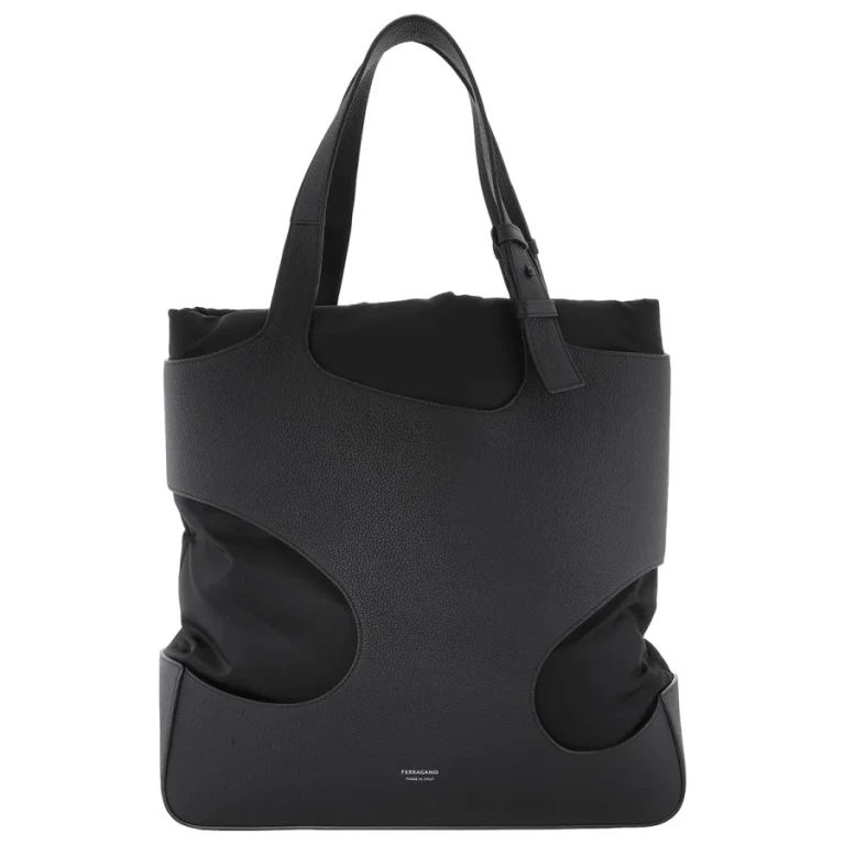 Ferragamo Large Cut Out Embossed Tote Bag