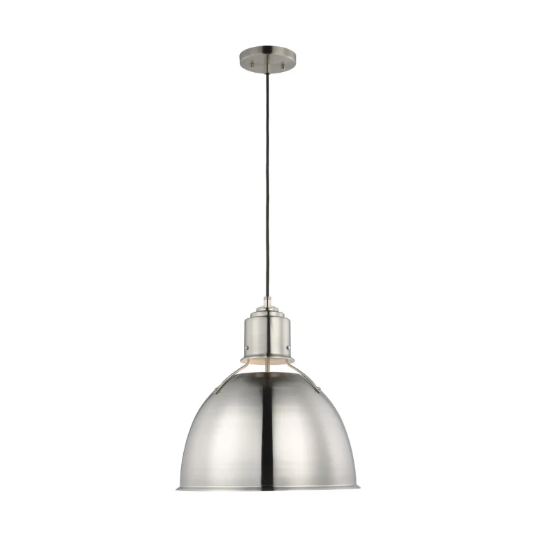 Huey LED Pendant Light in Brushed Nickel