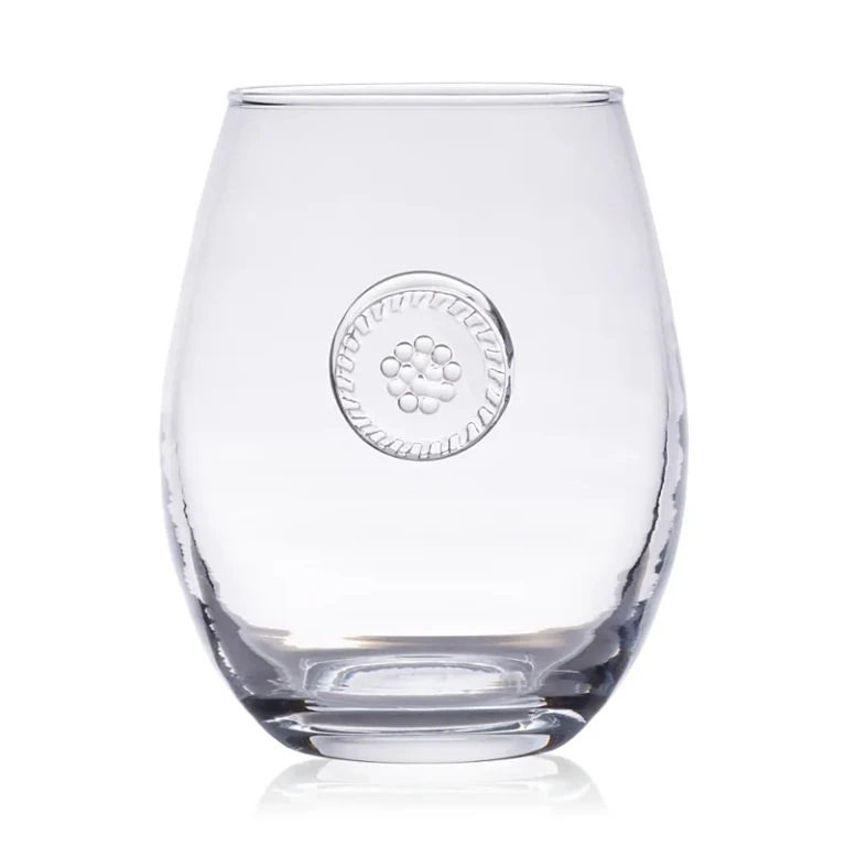 Juliska Berry & Thread Glassware Stemless White Wine Glass