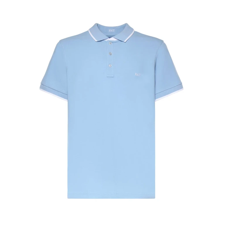 Fay Stretch Pique Polo Shirt