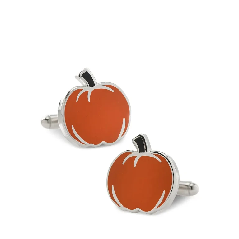 Cufflinks Inc Pumpkin Enamel Cufflinks