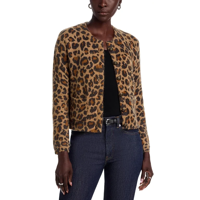 Kobi Halperin Donovan Leopard Print Cardigan