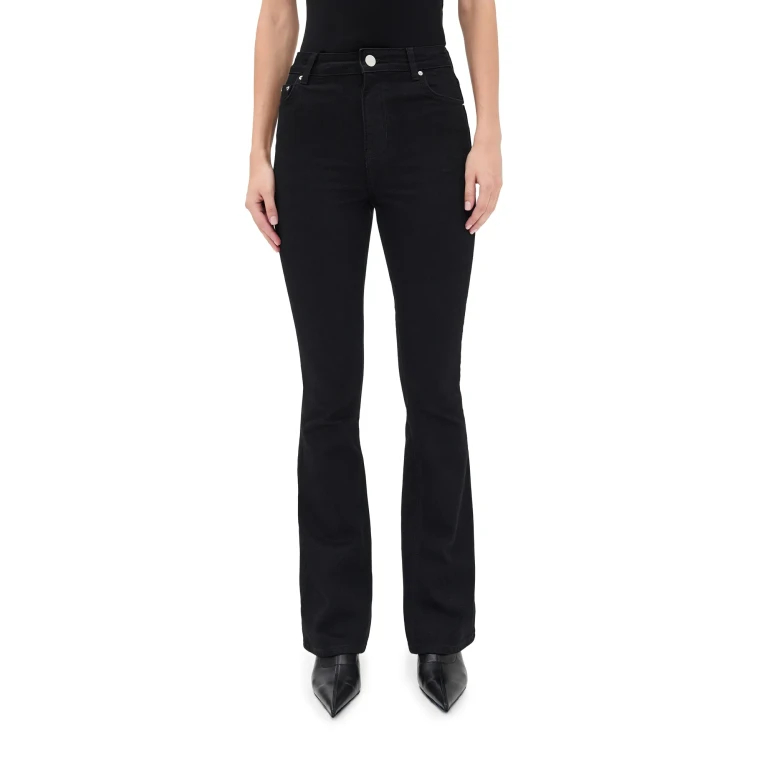ALIGNE Mid Rise Slim Flare Jeans Jet Black 31