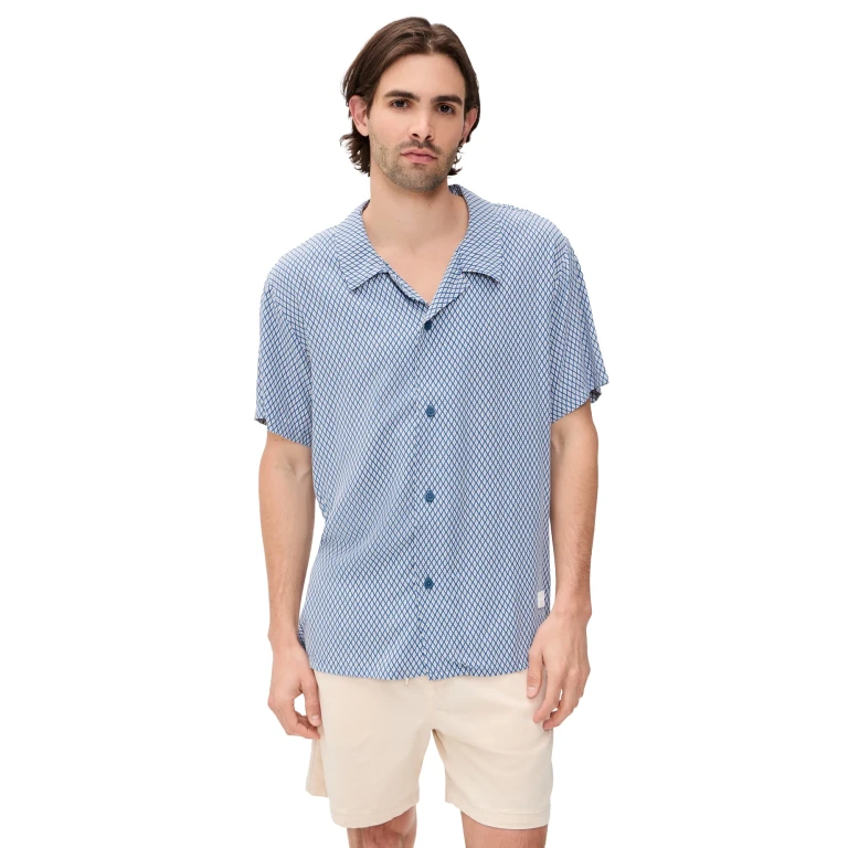 BOSS Beach Shirt Open Blue XL
