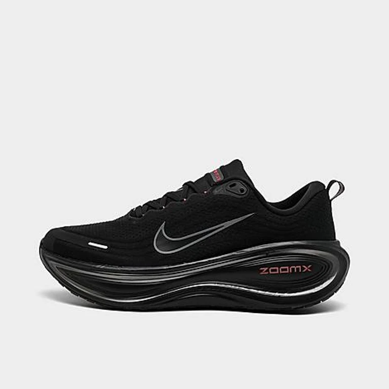 Nike Men's Vomero Plus Running Shoes in Black/Bright Crimson Size: 7.5
