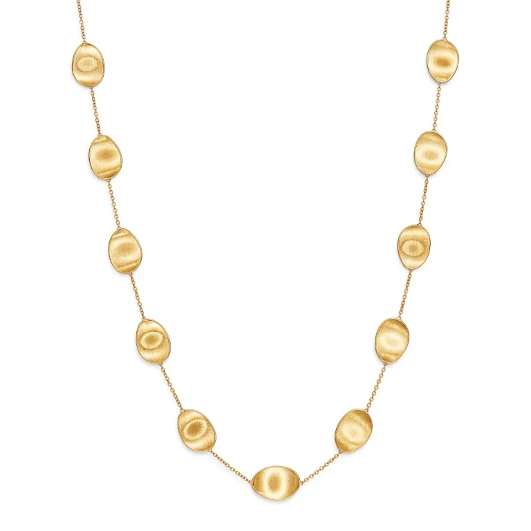 Marco Bicego 18K Yellow Gold Lunaria Station Necklace, 36