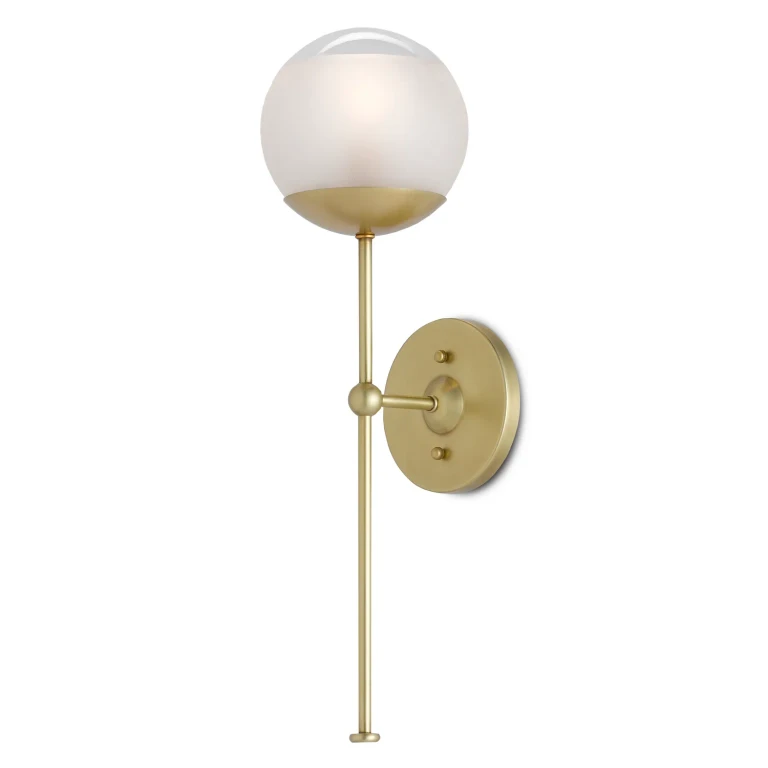 Brushed Brass Wall Sconce from the Montview Collection