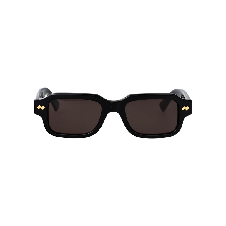 Bottega Veneta Bv1442s Black-black-grey Acetate Sunglasses - Men