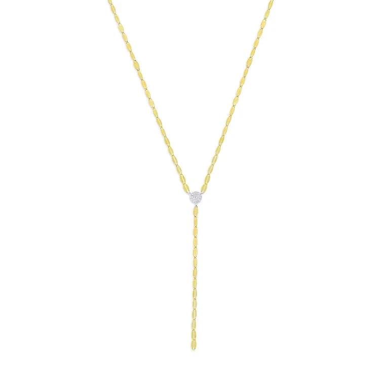 Meira T 14k White & Yellow Gold Diamond Disc Lariat Necklace, 16-18