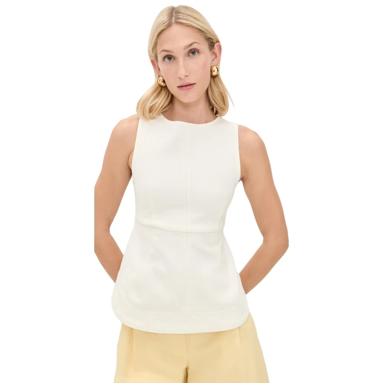 ALIGNE Chlo Denim Top Ecru 4