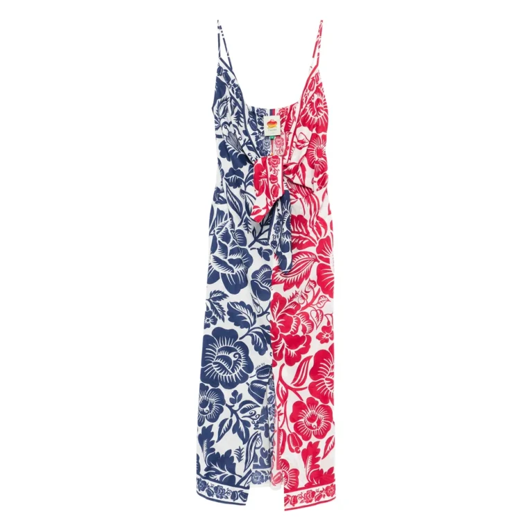 Farm Rio Floral Knot Midi Dress