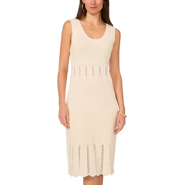Vince Camuto Pointelle Tank Dress