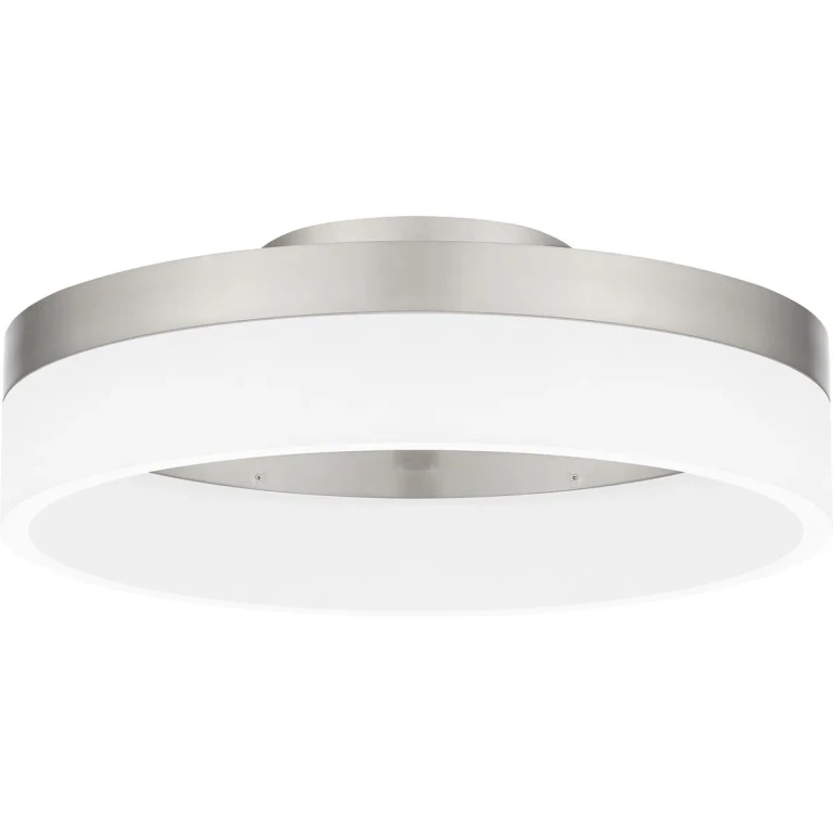 Brushed Nickel LED Flush Mount from the Cohen Collection