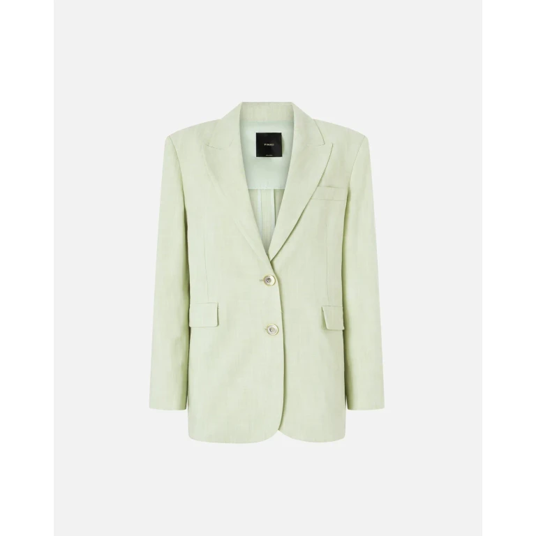 Pinko Gerade Jacke mit rustikalem Effekt