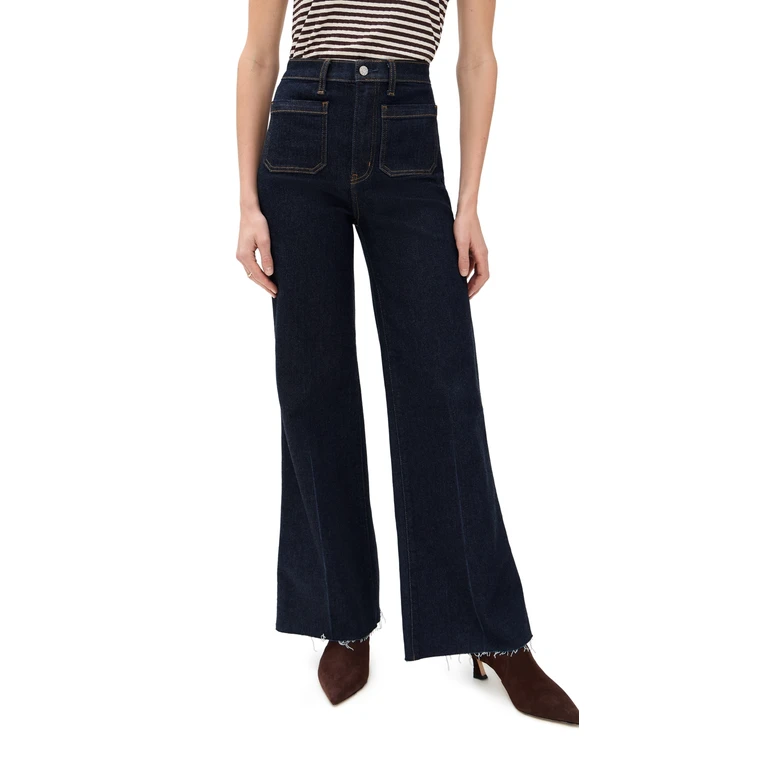 DAZE Far Out High Rise Wide Leg Jeans Tuxedo 29