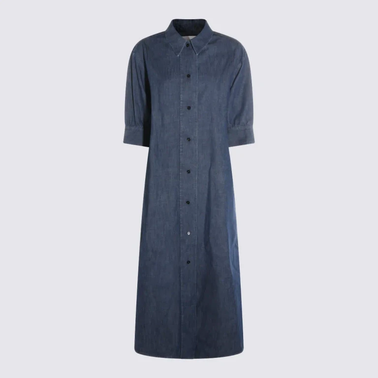 Jil Sander Robe Au Genou - Bleu