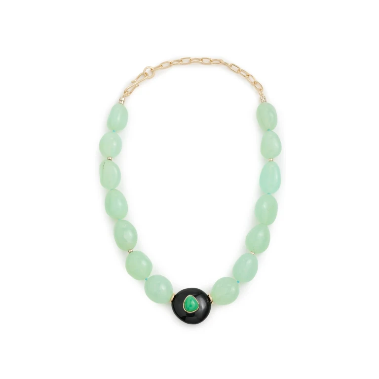 Lizzie Fortunato Andalusia Collar Necklace In Sea Foam Blue One Size