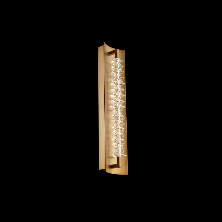 Aged Brass LED Bathroom Vanity Light from the Bergy Collection