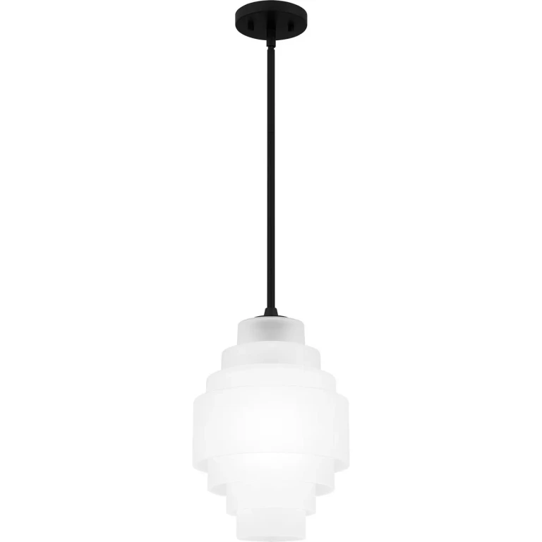 Quoizel Piccolo Pendant 1-Light Pendant in Matte Black