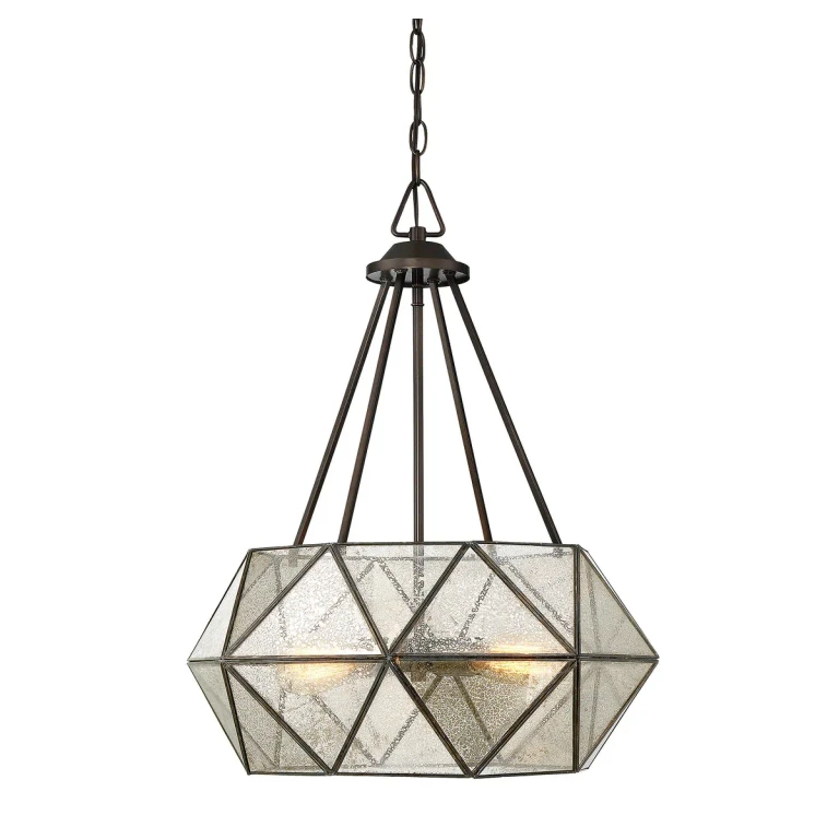 Savoy House Tartan 4-Light Pendant in Oiled Burnished Bronze - 7-9008-4-28