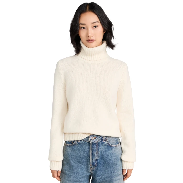 Polo Ralph Lauren Long Sleeve Turtleneck Pullover Authentic Cream L