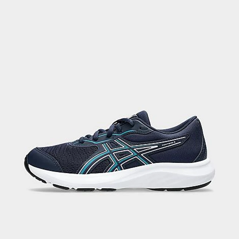 Asics Big Kids Contend 9 Running Shoes in Midnight/Stillwater Size: 3.5