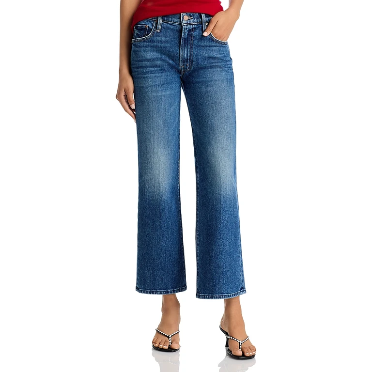 Mother The Mid Rise Rambler Ankle Jeans in Tambourine Man