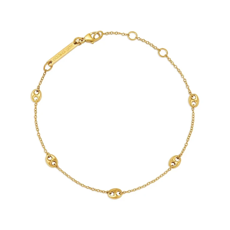 Zoe Chicco 14K Yellow Gold Heavy Metal Mariner Link Station Bracelet