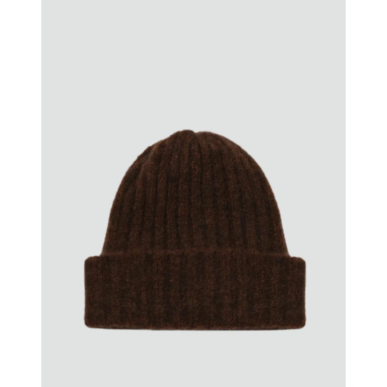 Alpaca Chunky Wool Rib Beanie