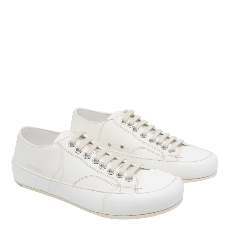 Premiata Sneakers White Calf Leather/rubber Sole - Men