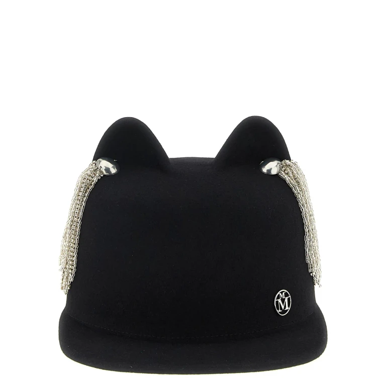 Maison Michel jamie Hat With Crystals