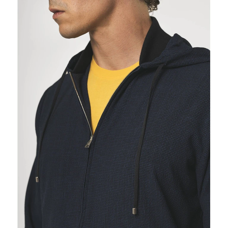 Larusmiani Venice Beach Hoodie Blue Sportswear Jacket (no Padding) - Men