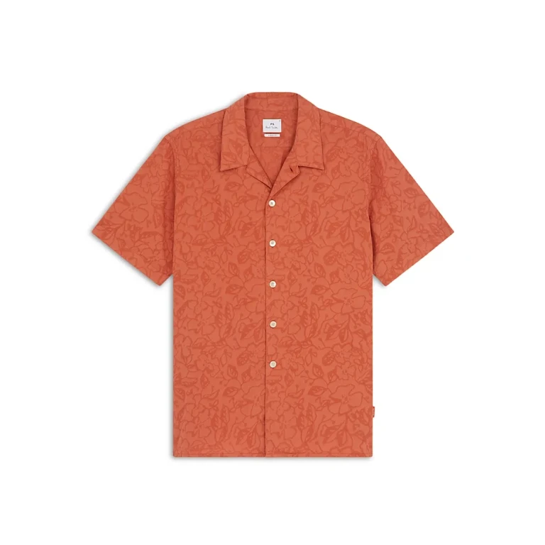 Ps Paul Smith Printed Short Sleeve Camp Shirt