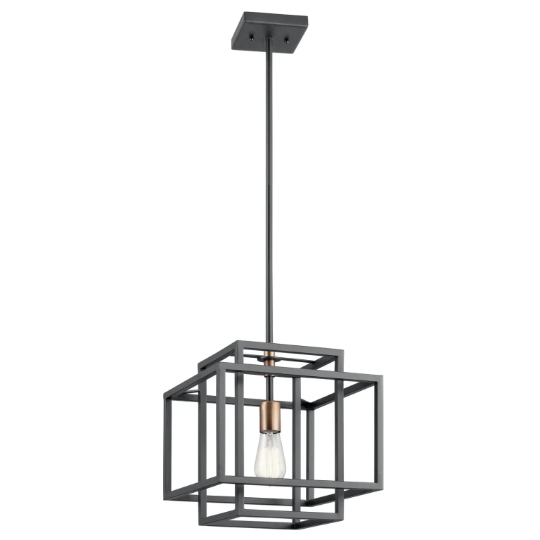 Taubert 12" Pendant in Black
