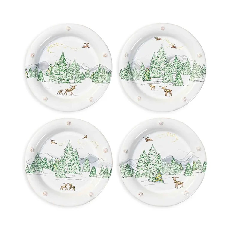 Juliska B & T North Pole Cocktail Plate, Set of 4