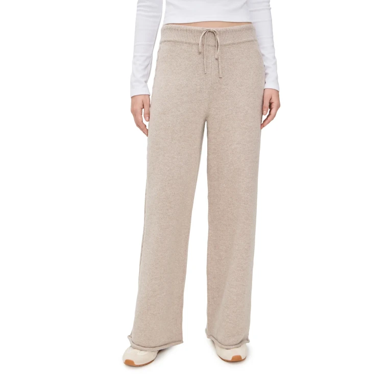 Splendid Jet Set Sweater Pants Cappuccino Heather XS