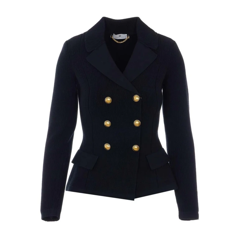 Elisabetta Franchi Pull Col Rond - Noir