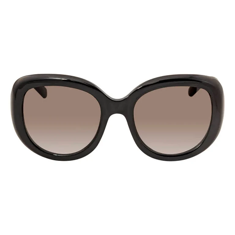 Salvatore Ferragamo Gradient Smoke Oval Ladies Sunglasses SF727S 001 53