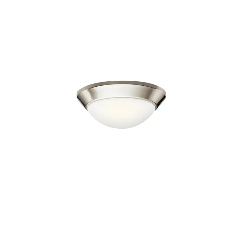 Brushed Nickel One Light Flush Mount from the Ceiling Space Collection