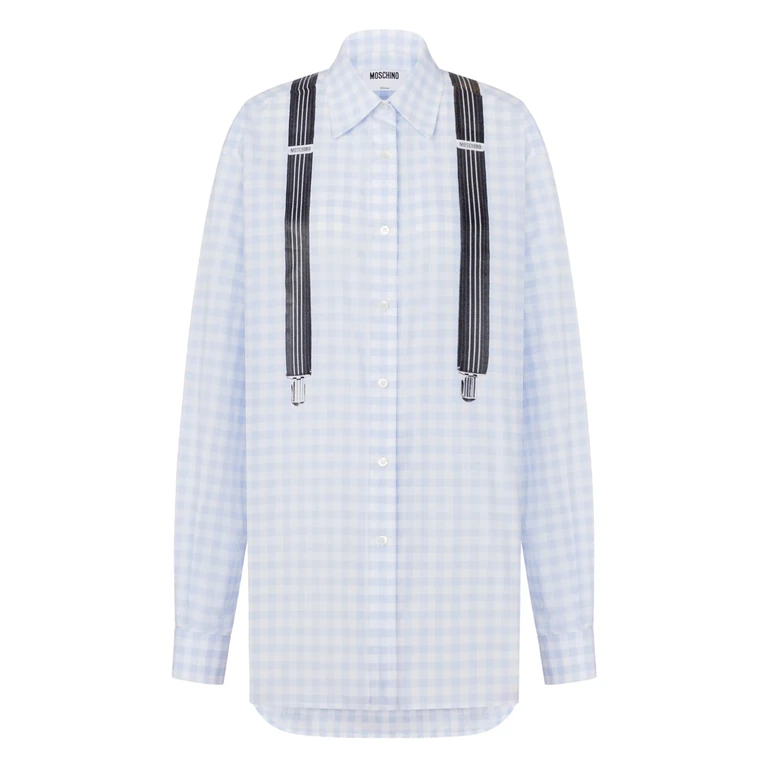 Moschino Camicia Vichy Di Cotone Pink & Purple - Women