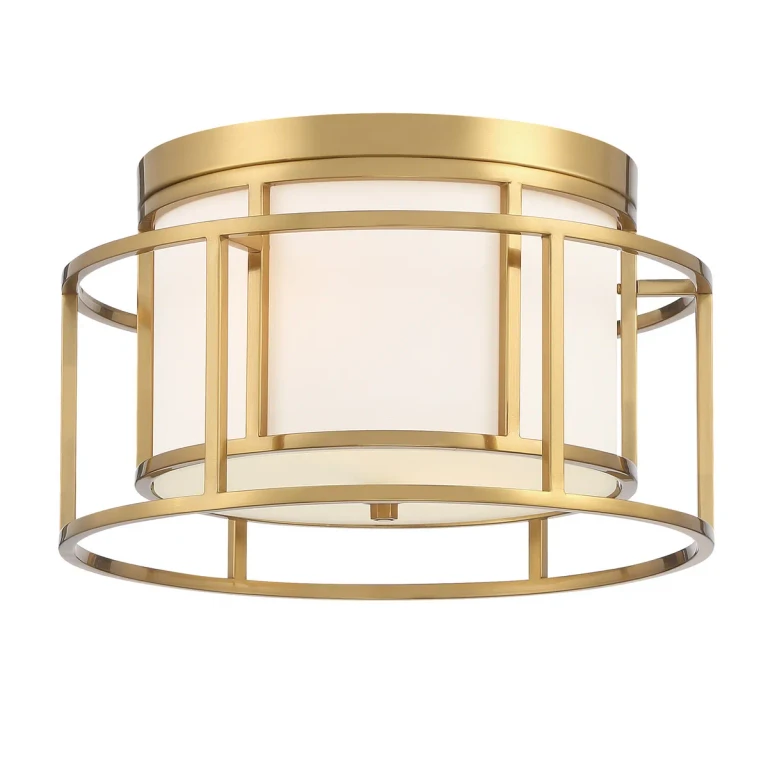 Hulton 2-Light Ceiling Mount in Luxe Gold